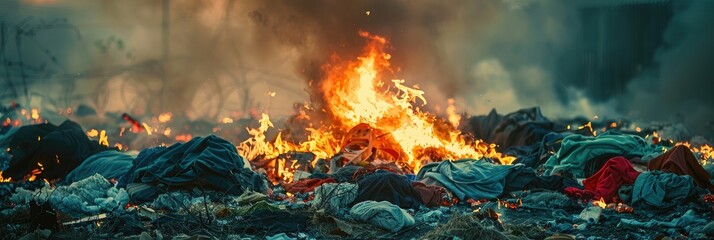Discarding Worn Apparel by Incinerating Fabrics After a Health Crisis