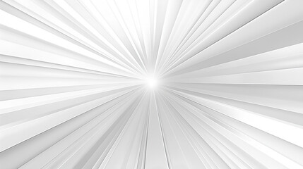 White background with light rays radiating from the center, creating an abstract and futuristic look. use for modern aesthetic with a sense of technology or innovation