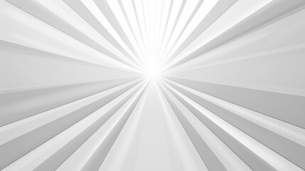 White background with light rays radiating from the center, creating an abstract and futuristic look. use for modern aesthetic with a sense of technology or innovation