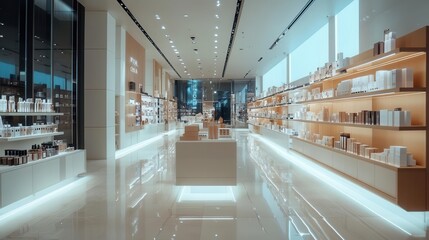 A visually stunning modern retail store interior design