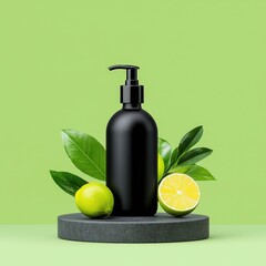 Elegant minimalist packaging design for a mandelic acid toner