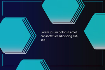 Abstract blue background poster with dynamic. technology network Vector illustration.