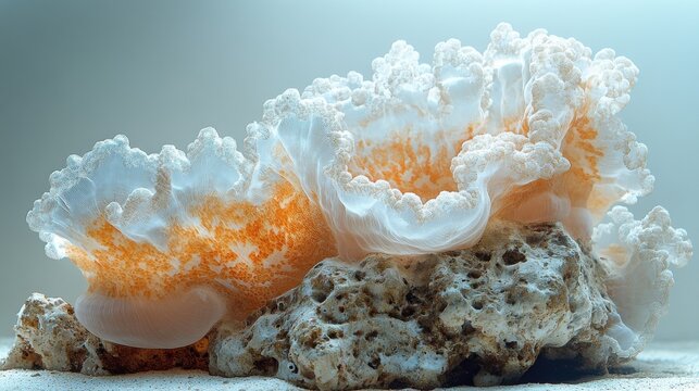 Close-up of dead coral reef on white background
