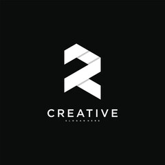 Creative letter R logo icon design template. Premium Vector