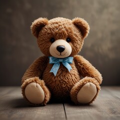 Obraz premium Brown Teddy Bear on a Soft Background
