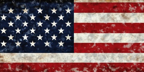 Naklejka premium An American flag wallpaper showing large American flag with stars and stripes