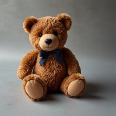 Obraz premium Brown Teddy Bear on a Soft Background
