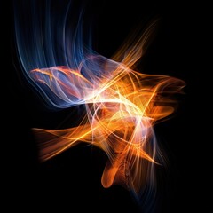 Obraz premium Abstract light swirls