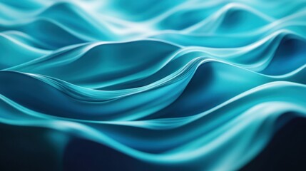 Abstract representation of flowing water waves in vibrant blue tones.