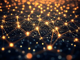 Abstract Digital Network Illustration