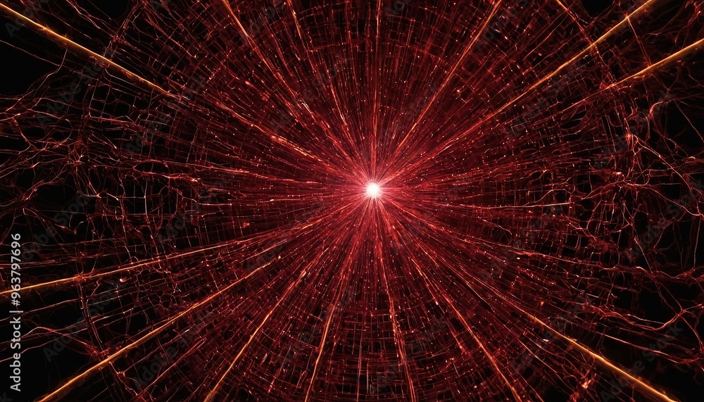 Aufkleber digital technology and particles mesh background design 9