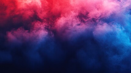 Fototapeta premium A vibrant blend of red and blue smoke, creating an abstract and dynamic visual effect.