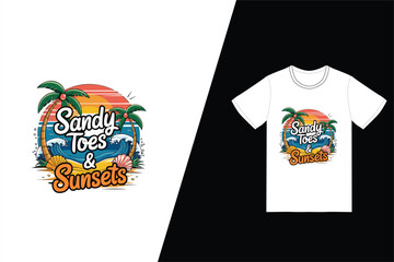 Tropical Beach T-Shirt Design &ndash; Vibrant Summer and Ocean Graphics