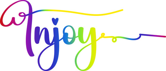 injoy text, gradient color injoy text, injoy vector