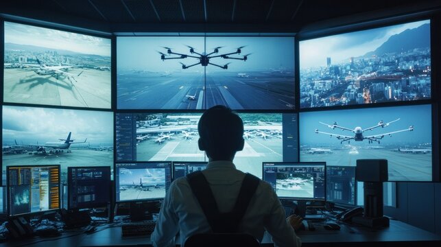 The room appears to be a control center for some sort of technology or machinery