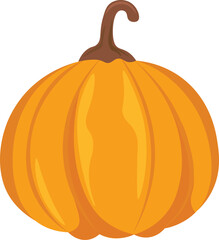 Vector pumpkin illustration set isolated on white