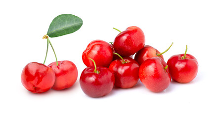Acerola cherry on white