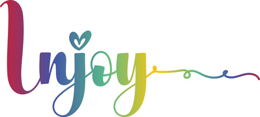 injoy text, gradient color injoy text, injoy vector