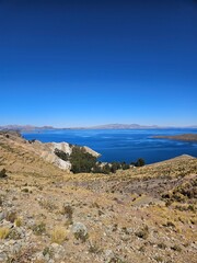 Lake view on summer day, Lake Titicaca, Bolivia 