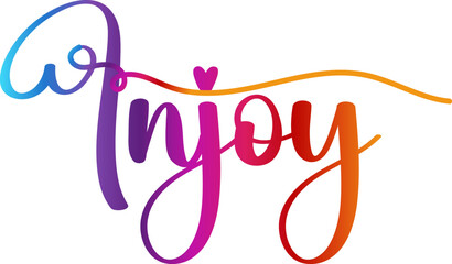 injoy text, gradient color injoy text, injoy vector
