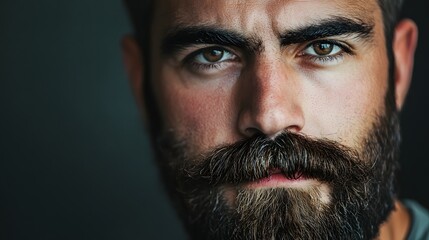 Obraz premium 93. A person with a beard and mustache