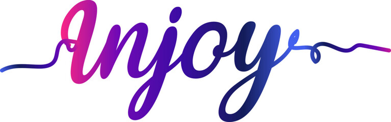 injoy text, gradient color injoy text, injoy vector