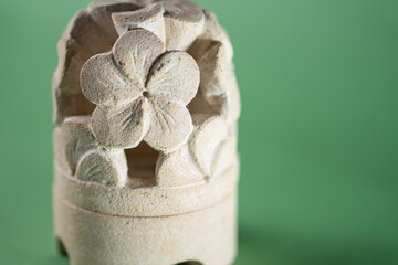 Decorative Floral Stone Sculpture