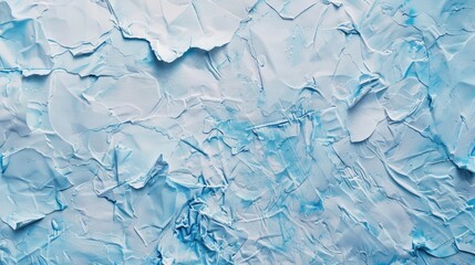 Obraz premium Abstract Grunge Light Blue Painted Stucco Wall Texture. Handmade Winter Christmas Paper Background
