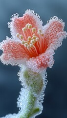 Macro Photography of a Pink Flower Covered in Dew Drops