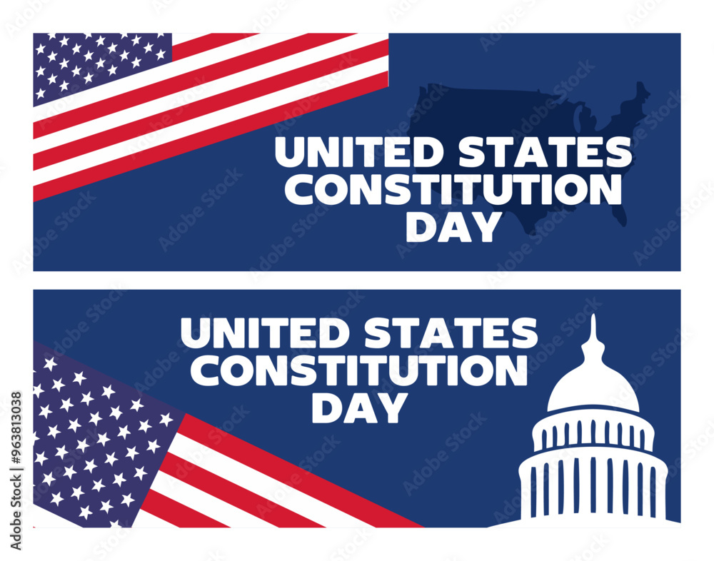 Wall mural happy united states constitution day