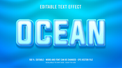 ocean editable text effect
