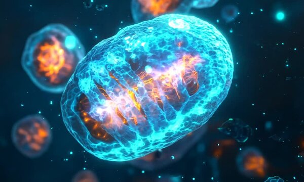 Microscopic View of a Mitochondrion