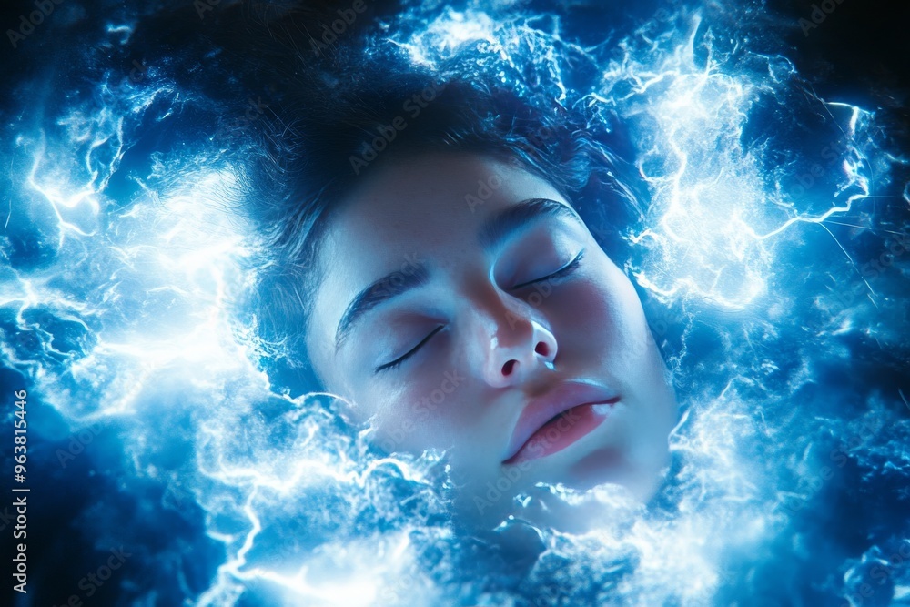 Poster bioluminescent communication neurotransmitter dynamics and synaptic pruning dreamlike visualization 