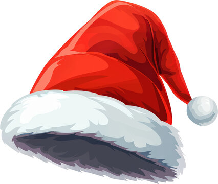 recommend clip art: Red Santa hat with white trim