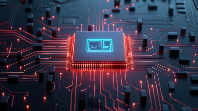 AIpowered guidance counselor helping students plan futures, Futuristic, Neon, 3D rendering, advanced career planning