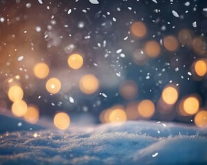 Naklejka premium Abstract Blue Snowy Scene with Soft Frosty Texture smooth background