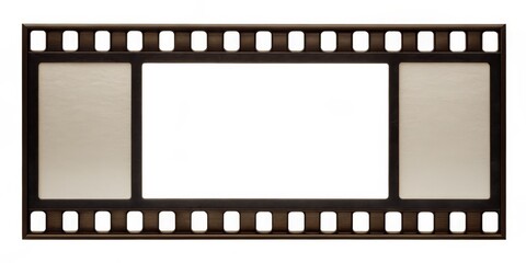 Film Strip Frame with Empty White Space, film, frame, movie
