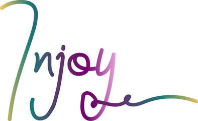 injoy text, gradient color injoy text, injoy vector