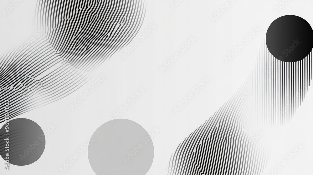 Poster a minimalist monochrome background with simple, repeating shapes and a subtle gradient for an elegan
