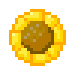 Fototapeta premium Pixel Sunflower