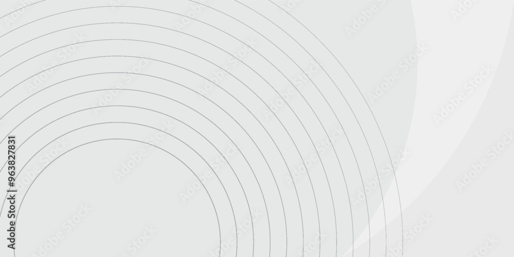 Poster abstract geometric white background overlapping layers on bright space with line effect decoration. 