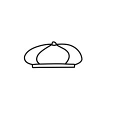 Fototapeta premium outline the hat type