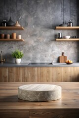 kitchen product 3d podium display  background 