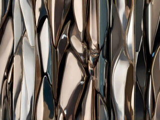 close up of a pile of pipes