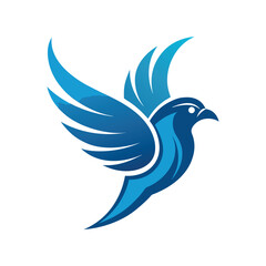 Obraz premium Gradient hummingbird logo design vector illustration