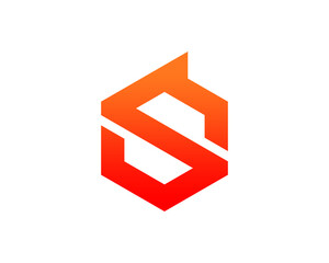 Letter S forming a soul shape vector logo