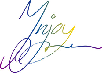 injoy text, gradient color injoy text, injoy vector