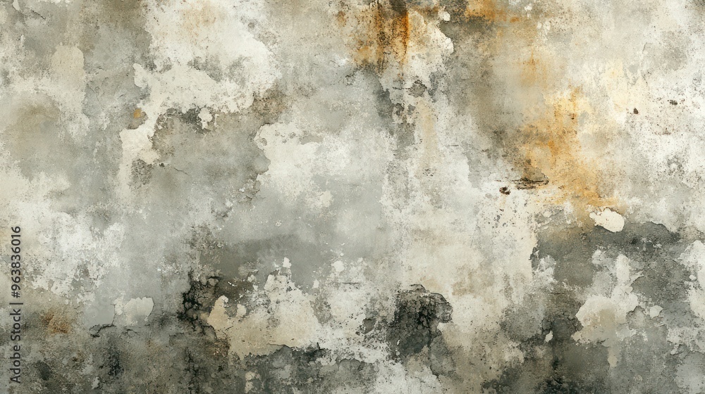 Poster a wall with a lot of paint splatters and a few cracks. the wall is covered in a mix of colors, givin