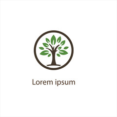Obraz premium Natural tree logo design