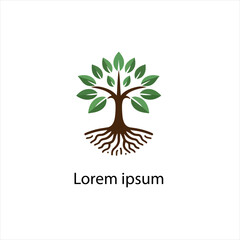 Obraz premium Natural tree logo design